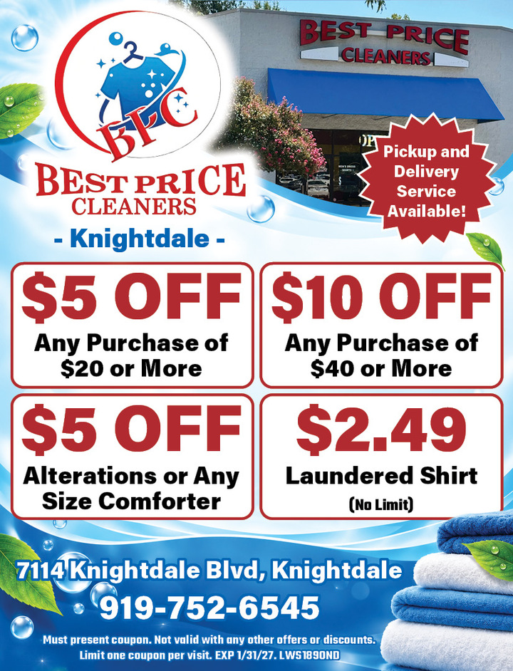 Best Price Cleaners - Knightdale