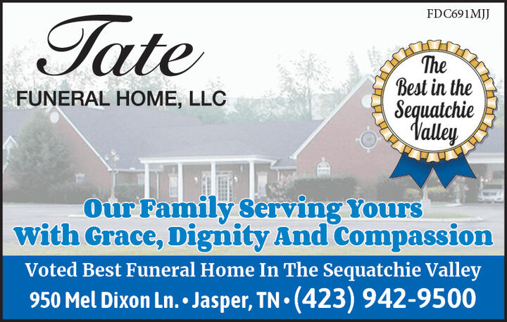 Tate Funeral Home- Our Family serving yours with grace, dignity, and compassion
