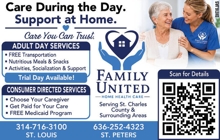 CARE DURING THE DAY. SUPPORT AT HOME.