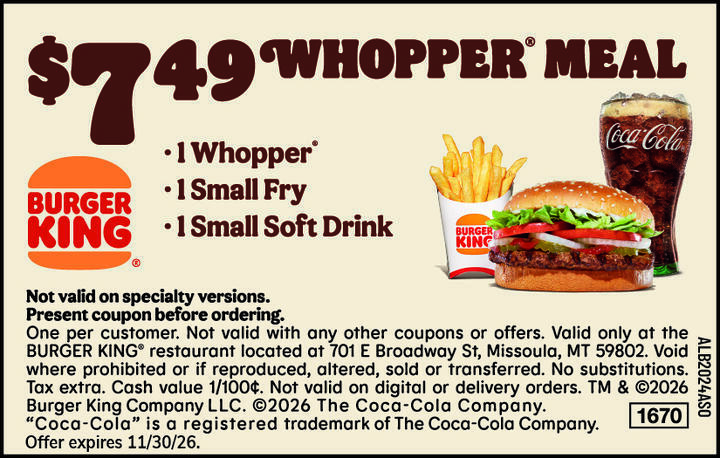 VALUABLE COUPON