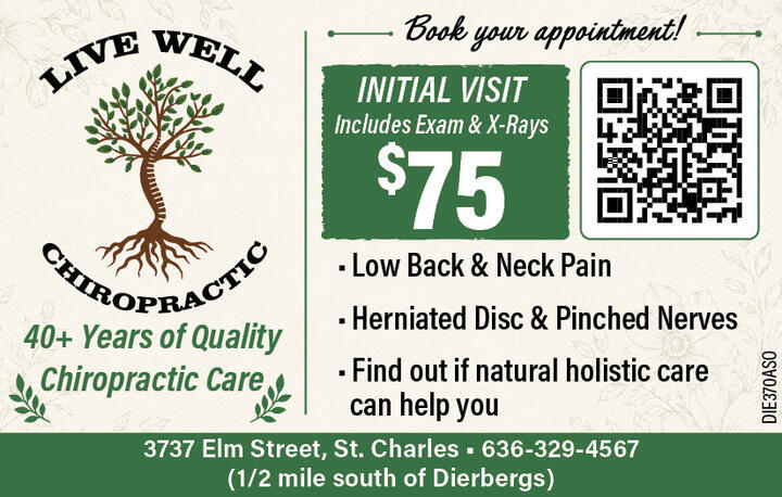 INITIAL VISIT $75, INCLUDES EXAM & X-RAYS.