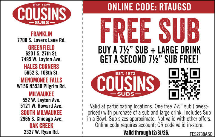 VALUABLE COUPON