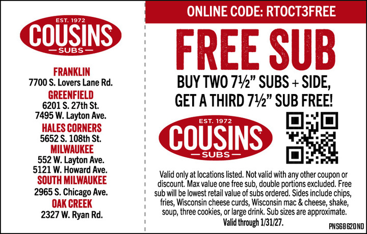 VALUABLE COUPON
