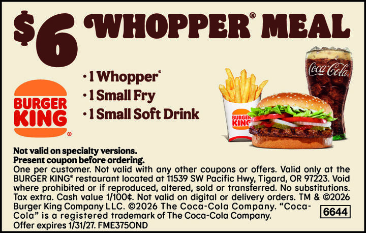 VALUABLE COUPON