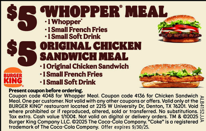 VALUABLE COUPON
