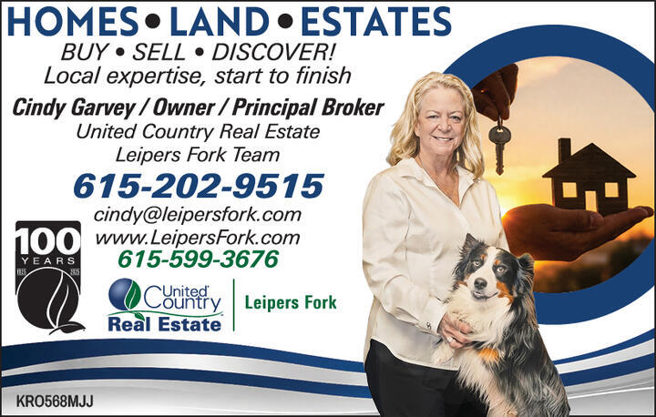 LOCAL EXPERTISE, START TO FINISH. CINDY GARVEY, OWNER