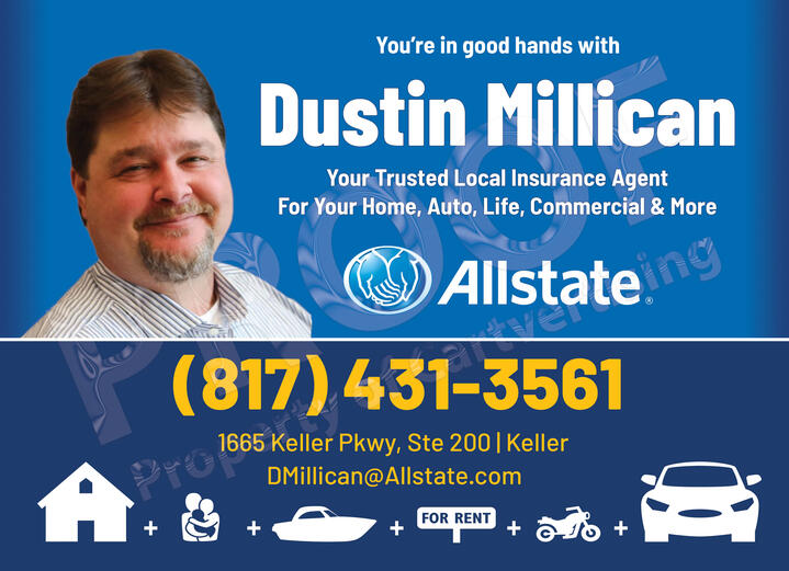 Dustin Millican, Allstate