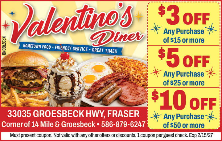 Valentino's Diner Fraser