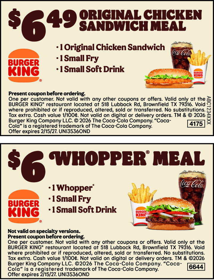 Brownfield East LLC (Burger King 11828)
