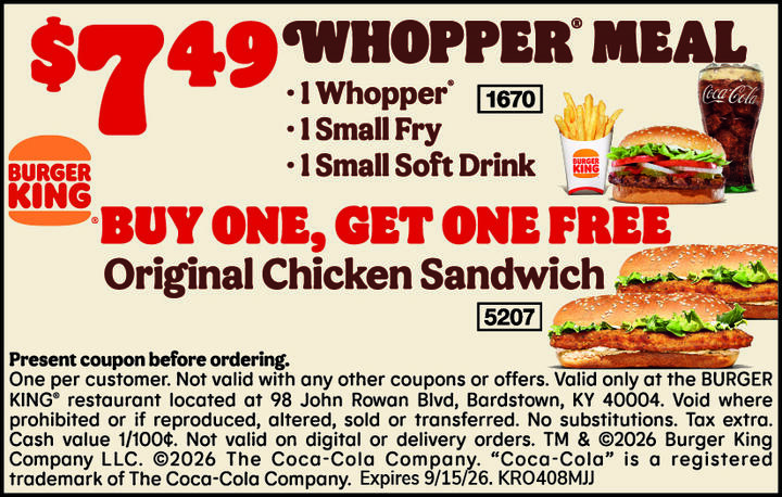 VALUABLE COUPON